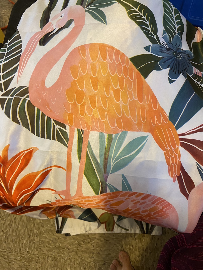 Flamingo shower curtain new thumbnail