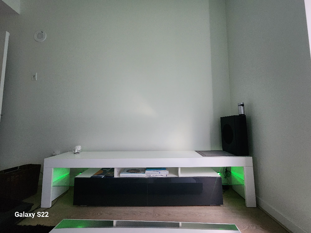 tv stand with led lights with storage