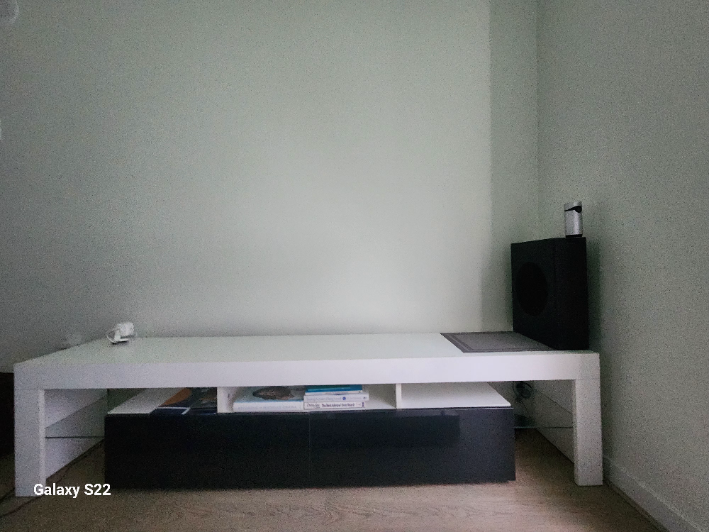 tv stand with led lights with storage - photo 5