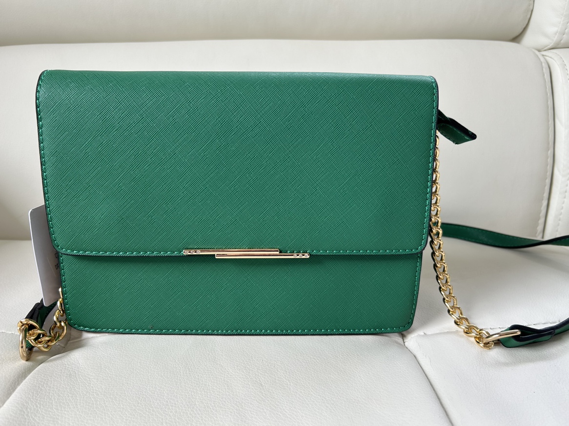 Brand new green crossbody purse