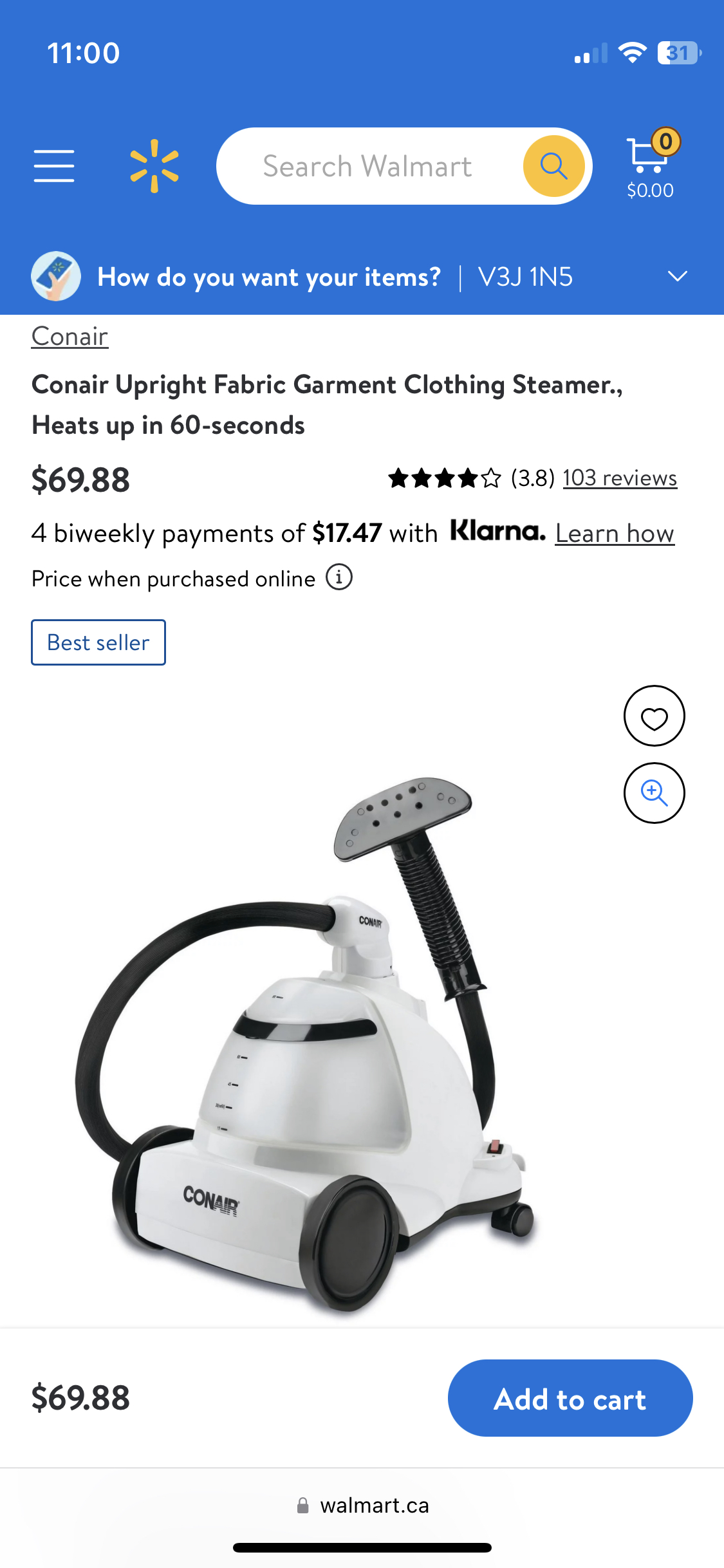 Conair Fabric Steamer image indicator(5)