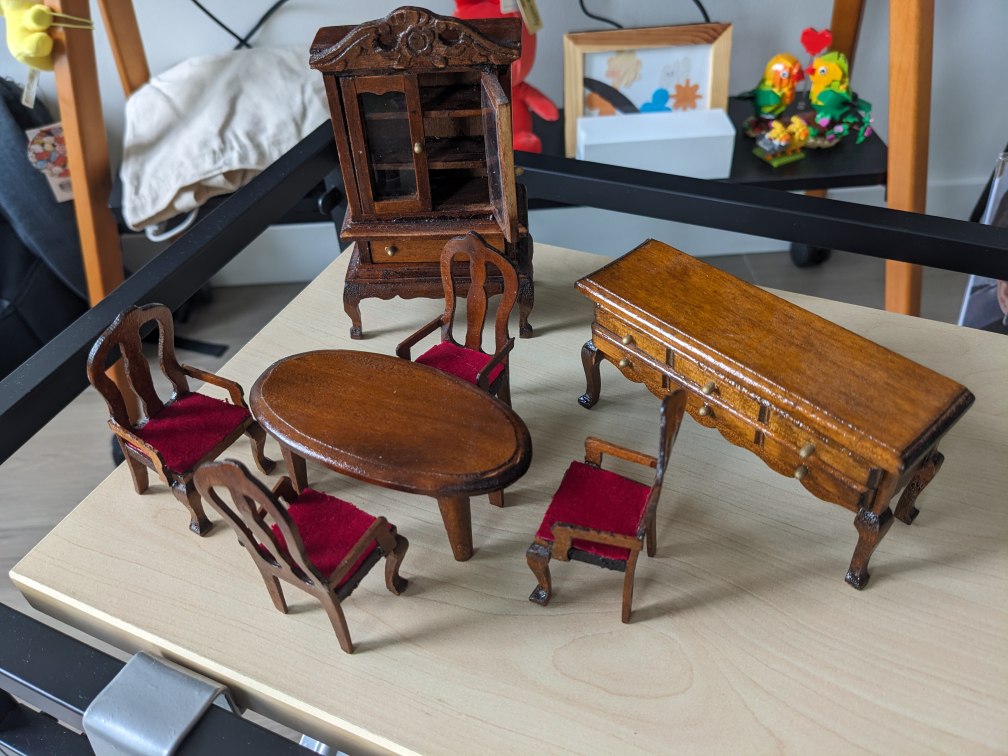 Doll Furniture Set - Real Wood