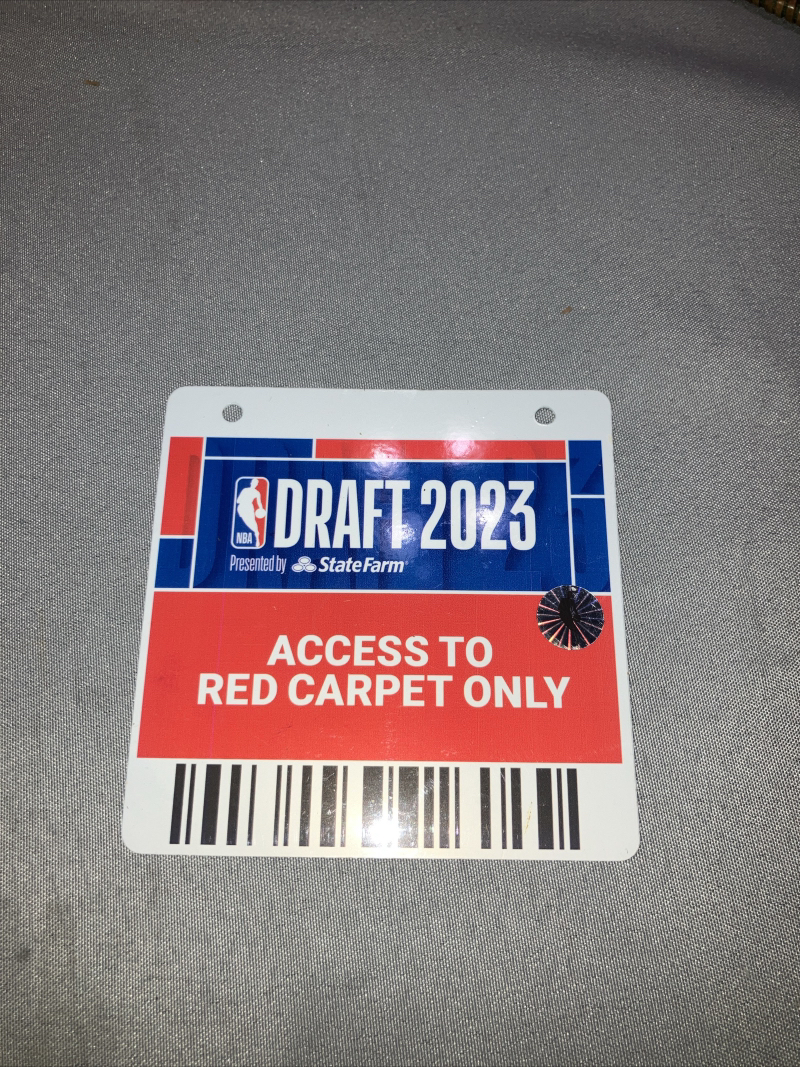 NBA DRAFT 2023 RED CARPET PASS - photo 2