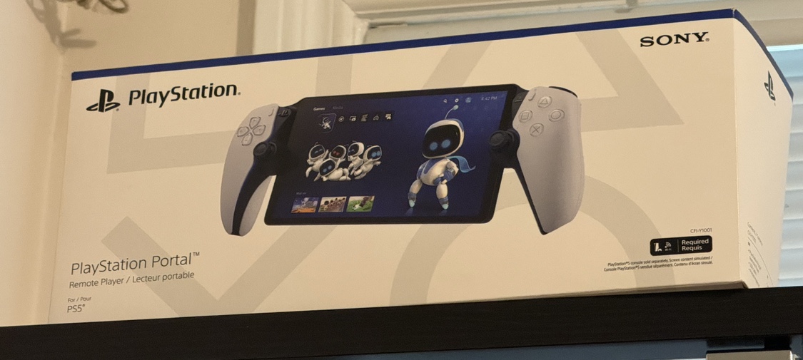 Play station portal with protective case and travel bag