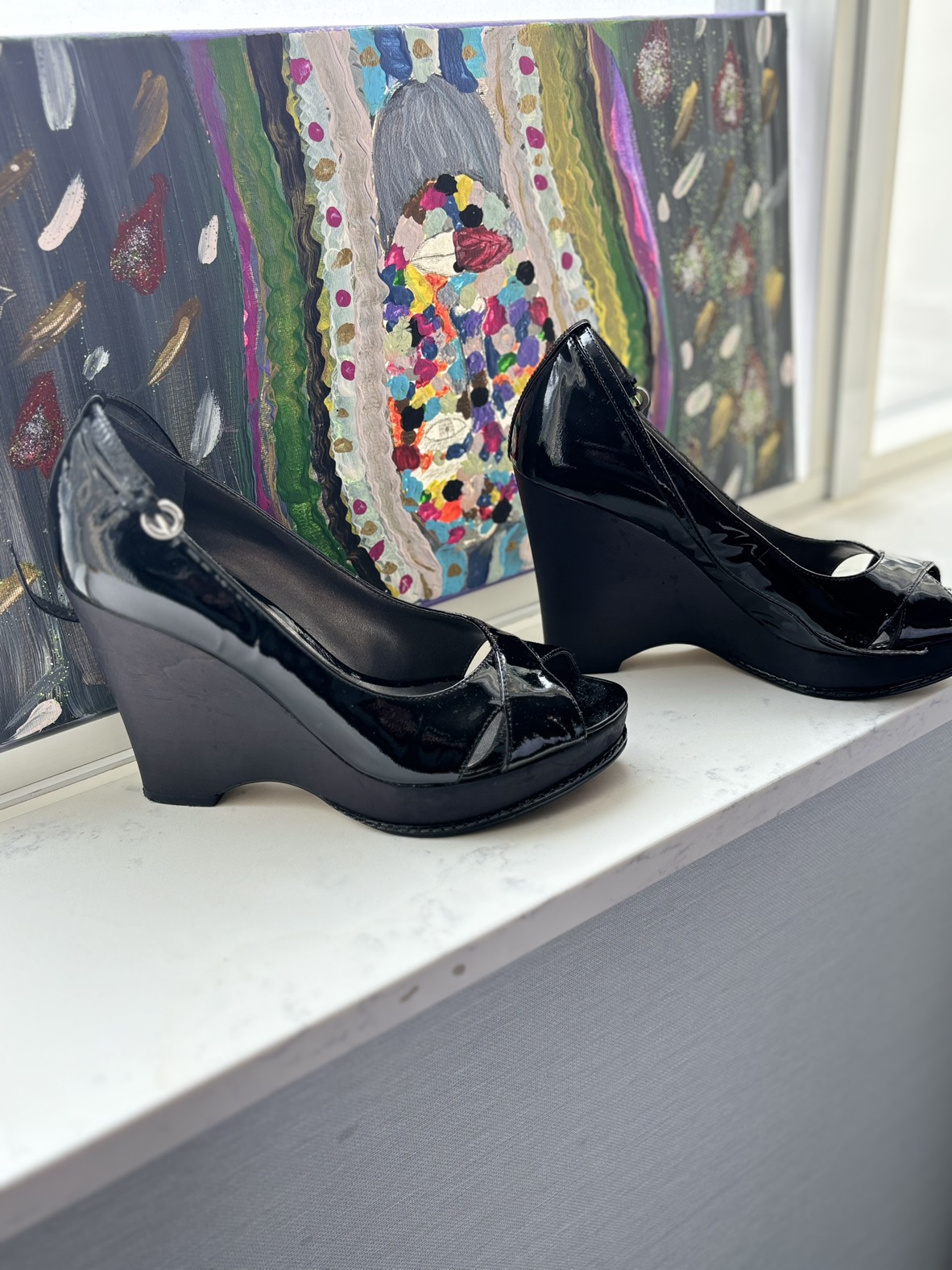 Peep toe heels - photo 2
