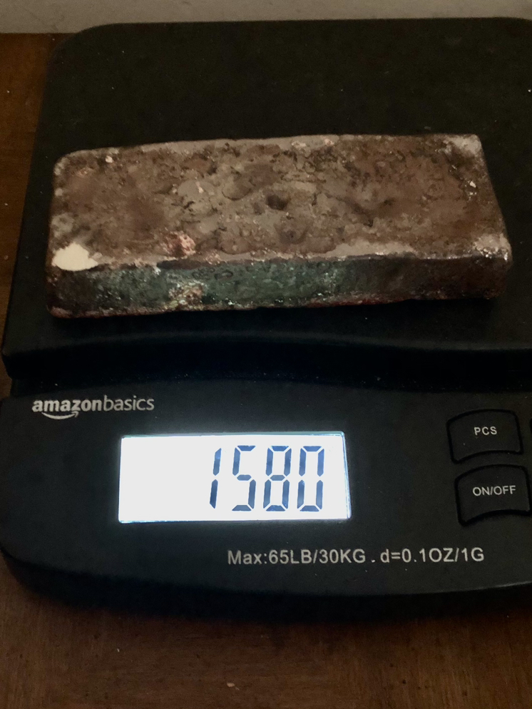 50 TROY OZ SILVER BAR WITH GOLD image indicator(6)