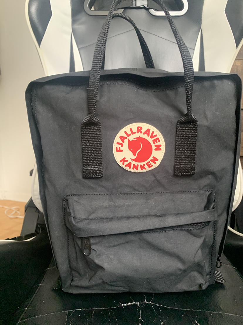 Black FJALLRAVEN backpack.