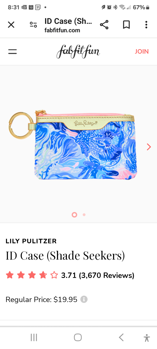 Lilly Pulitzer ID case brand new in wrapper image indicator(3)