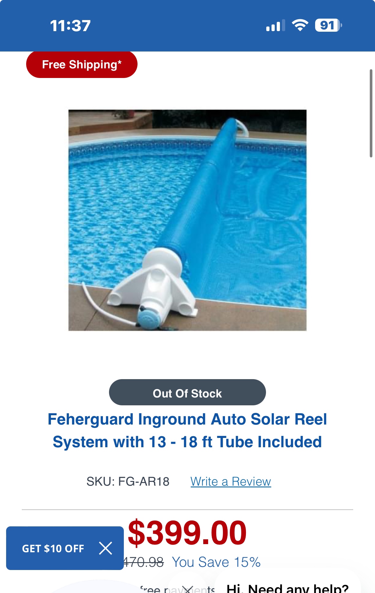 Solar cover and automatic roll brand new for pool - photo 4