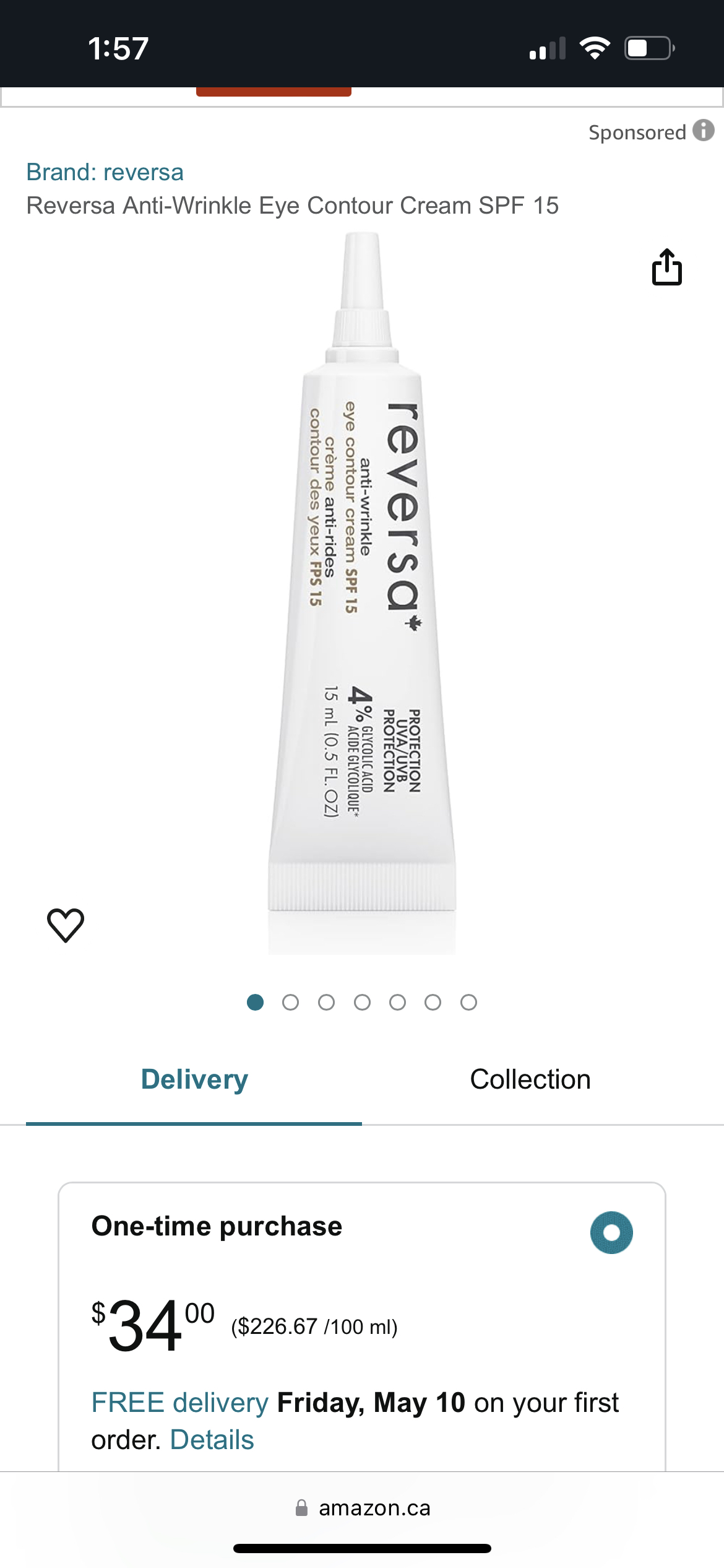 Reversa anti wrinkle eye contour cream - photo 2
