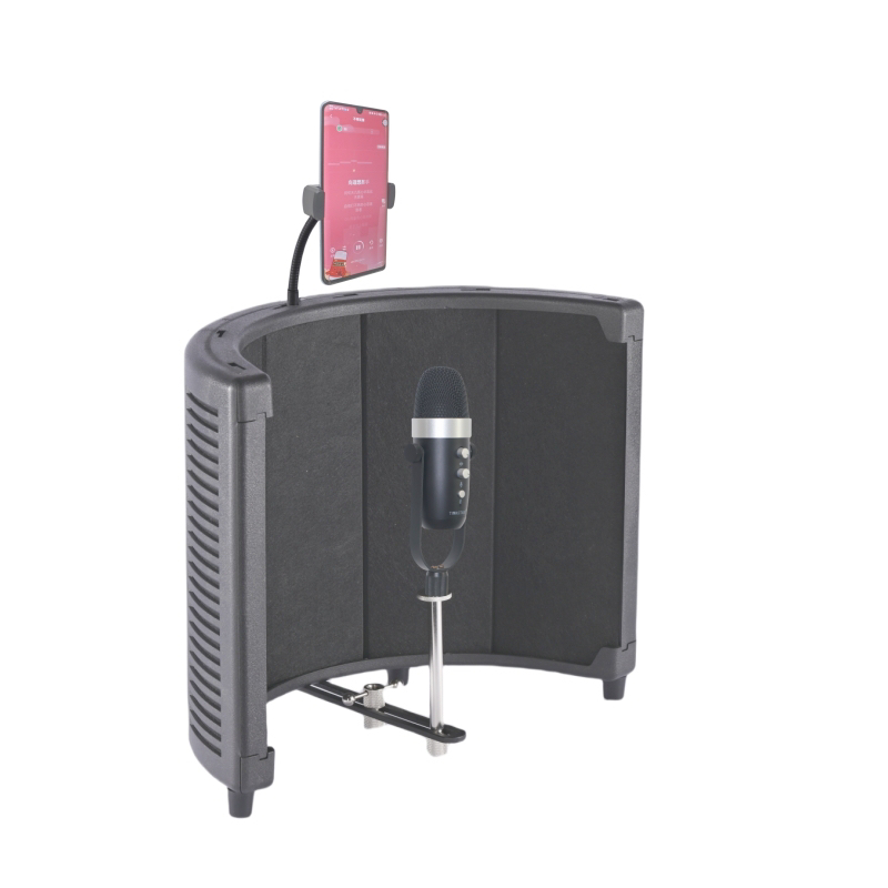 Home studio recording booth microphone isolation shield - photo 4