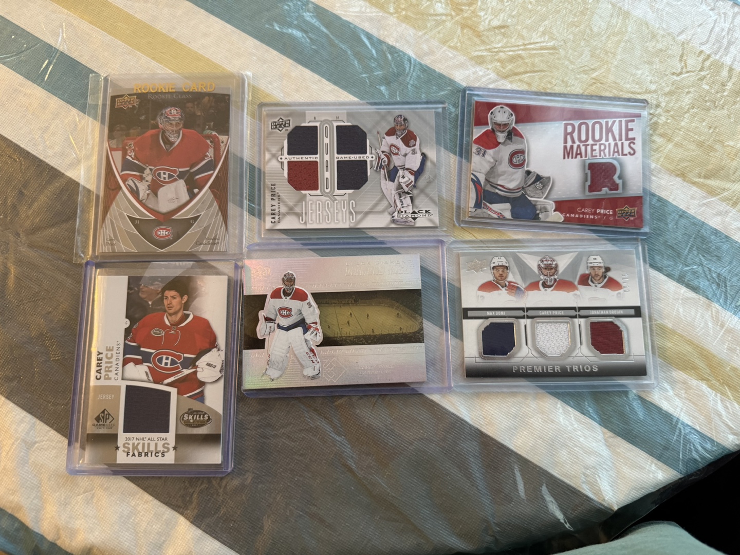 Carey price 6 card lot thumbnail