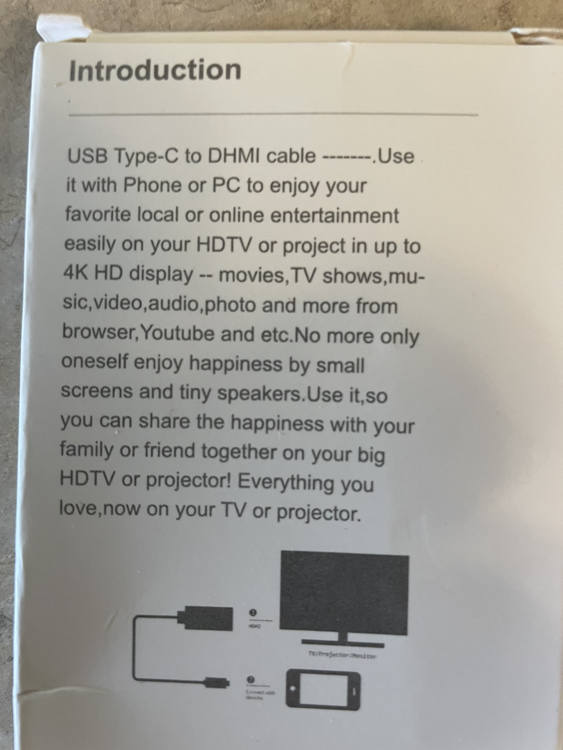Type C to HDTV cable - photo 2