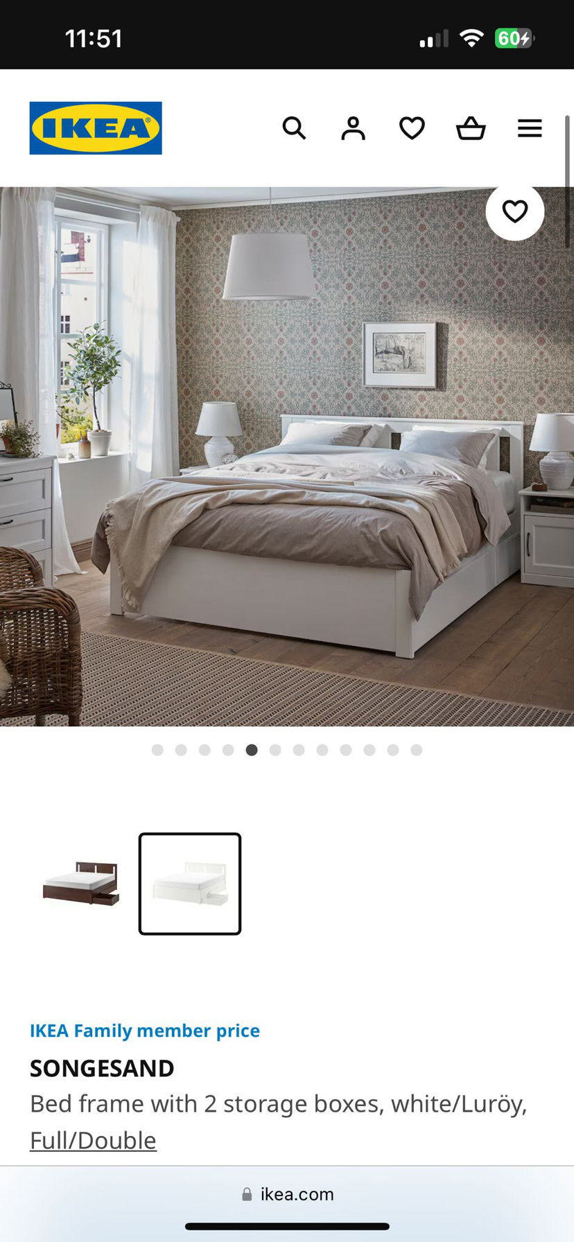 Double Bed Frame with Storage - photo 3