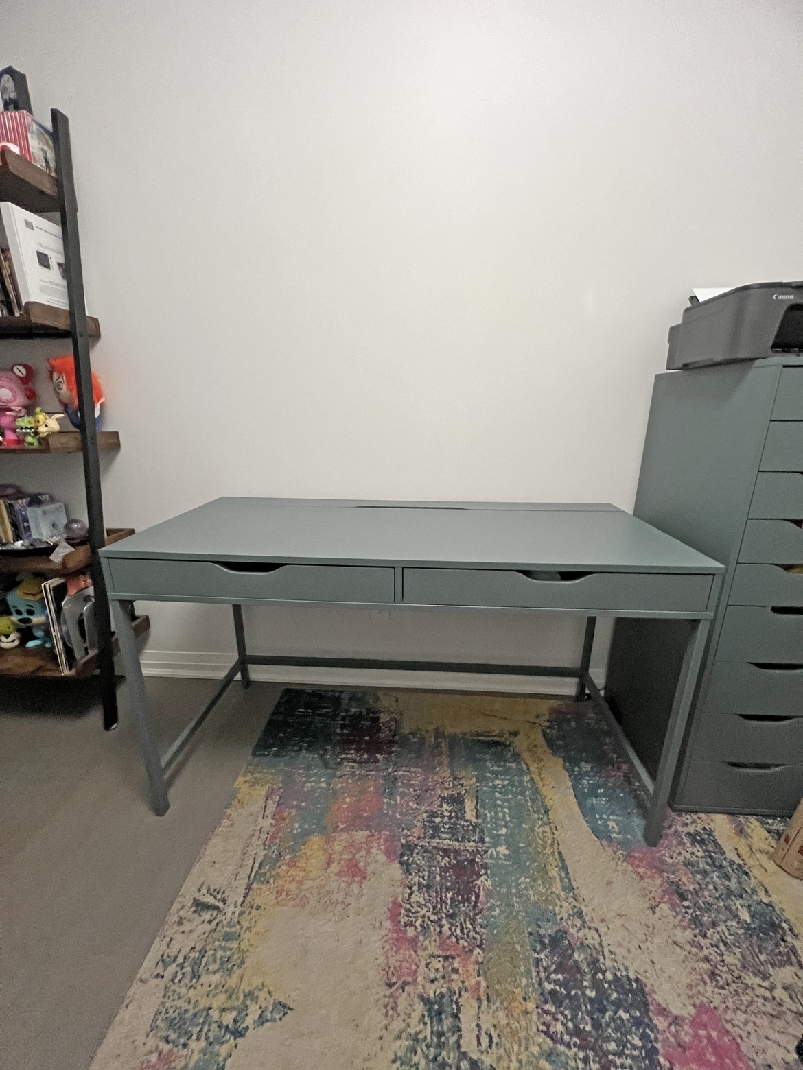 Ikea desk. Gray color. Alex 52”x22” 7/8” - photo 3