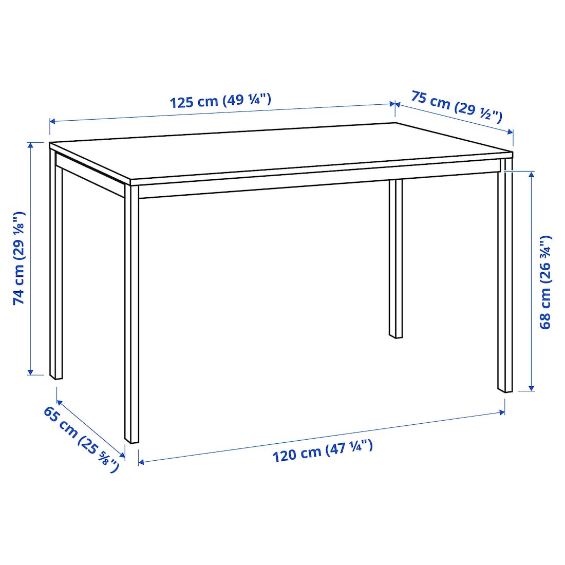 IKEA MELLTORP Dining Table - White - photo 2
