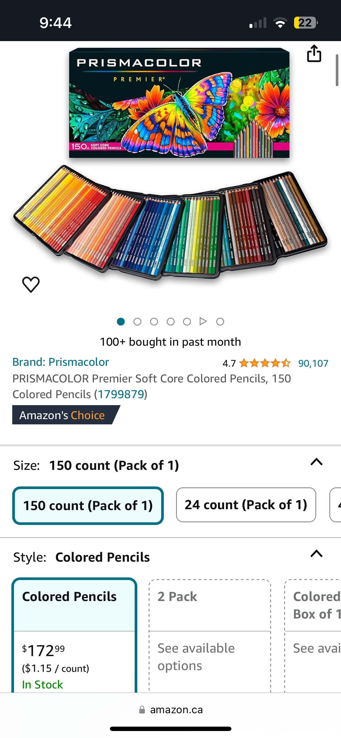 Prismacolor Colored Pencils Set (150 count) image indicator(7)