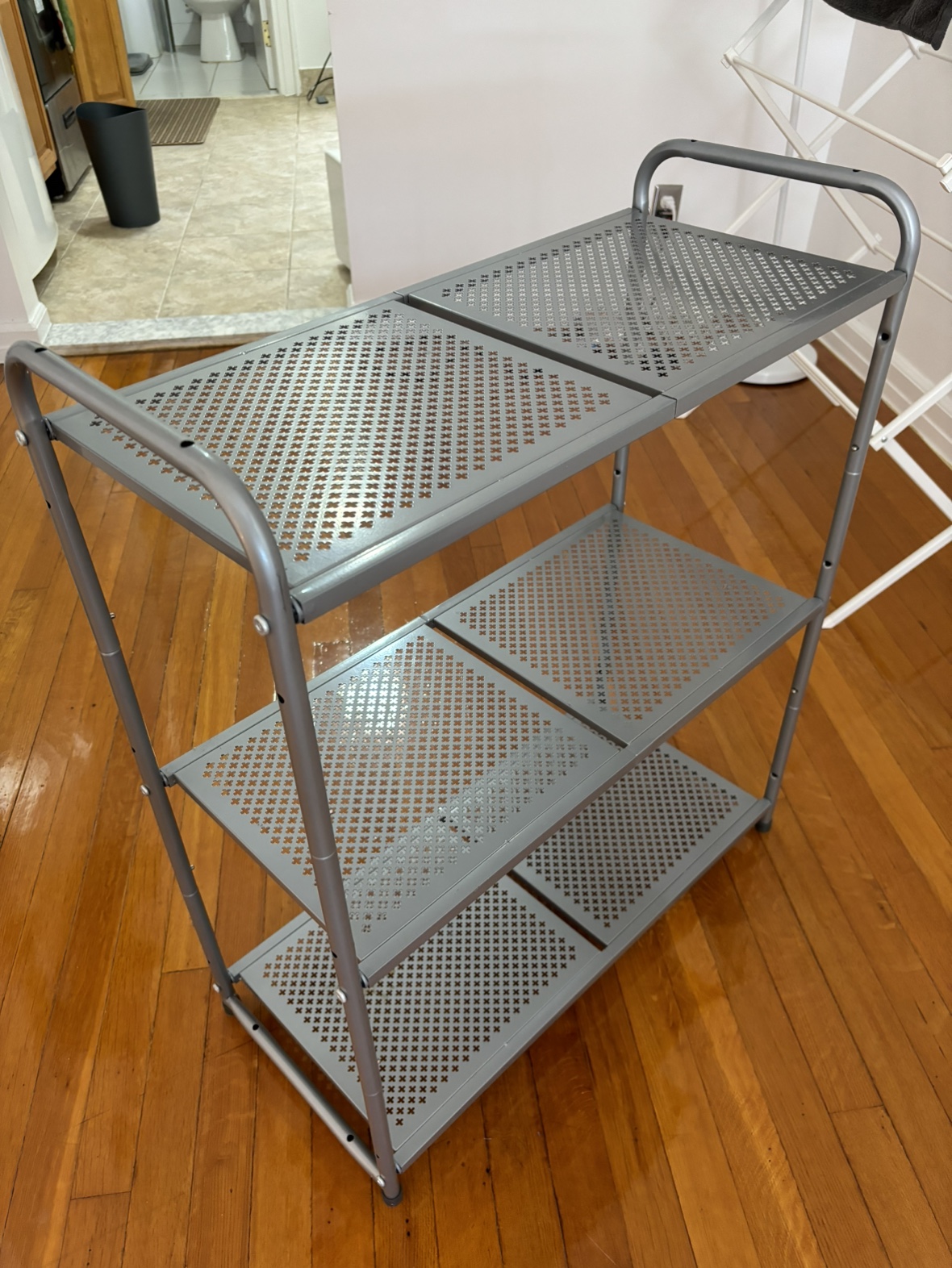 Metal shelf