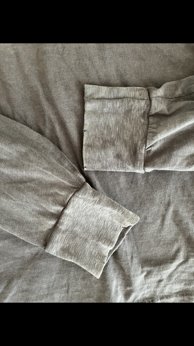 American Eagle Women’s Grey Distressed Cotton Shirt 👚 Size S 🩶 image indicator(5)