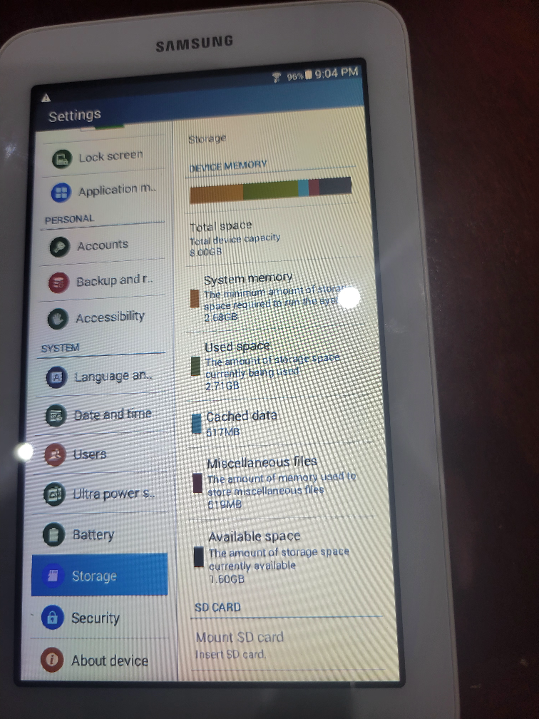 SAMSUNG Galaxy Tablet image indicator(3)