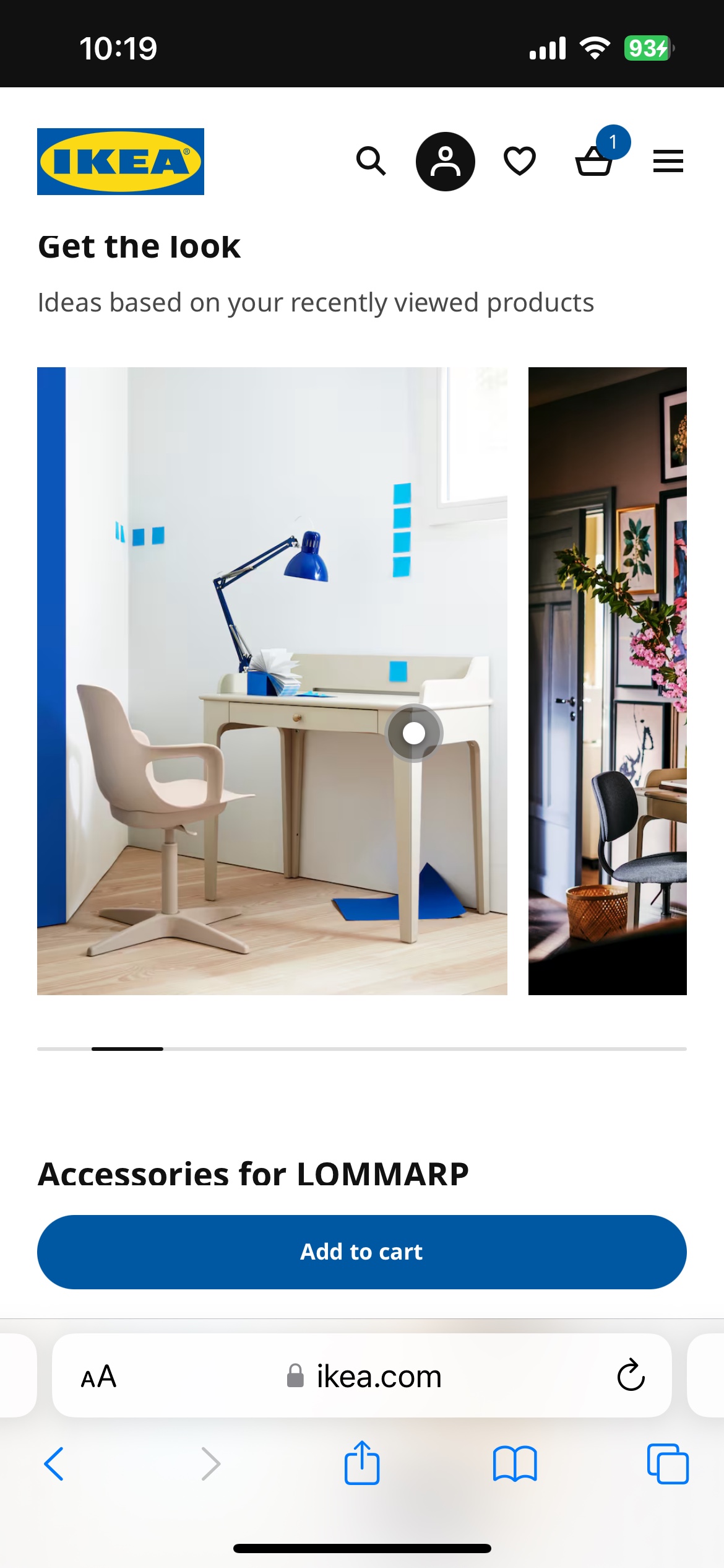 IKEA LOMMARP Desk - light beige - photo 3