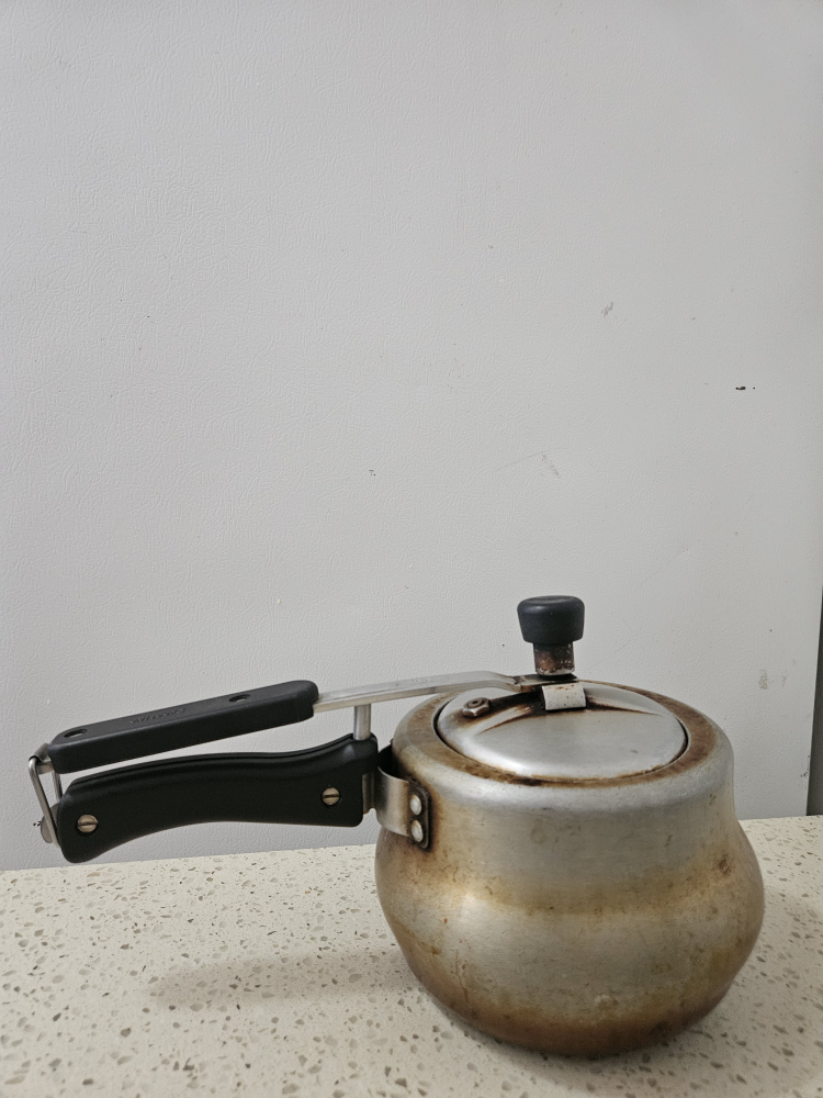 $ MOVING SALE $ Small Aluminum Pressure Cooker thumbnail