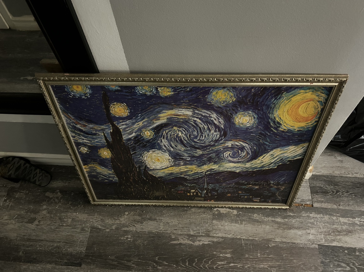 Stary night van gough print