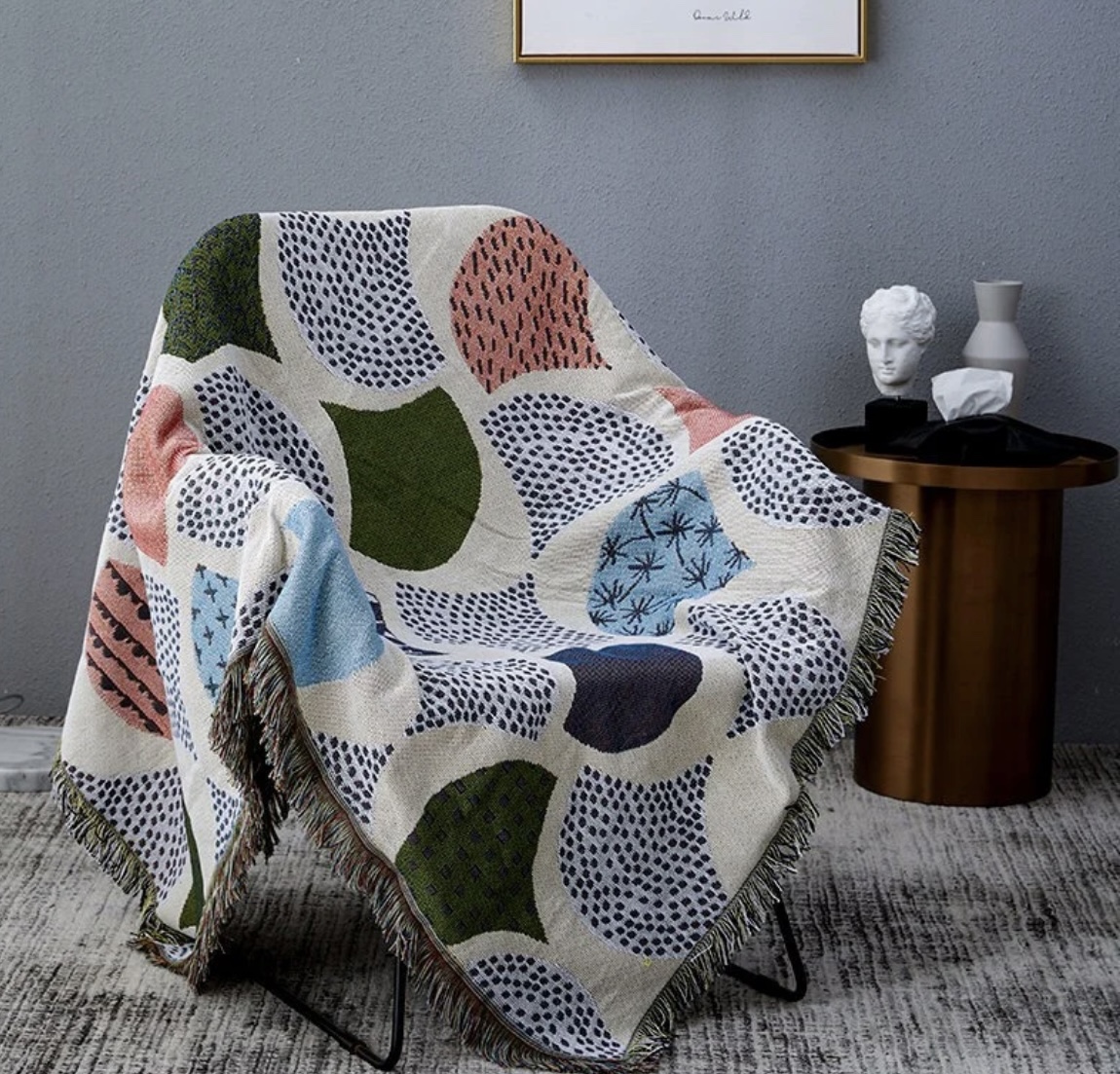 Woven throws 100% cotton MANY DESIGNS image indicator(2)