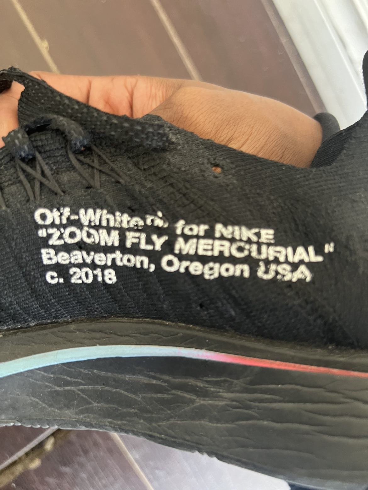Off-white Nike zoom fly-SIZE 7 image indicator(3)