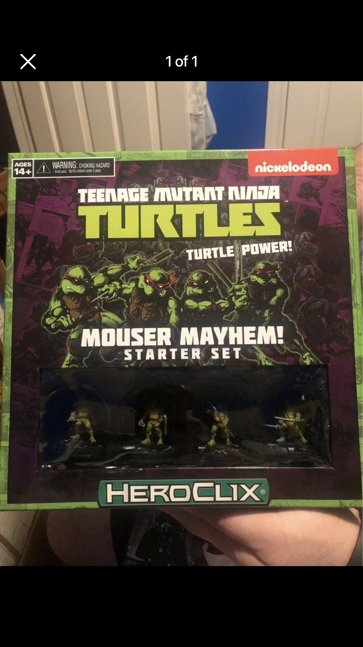 TMNT Mouser Mahem Heroclix New Open box thumbnail