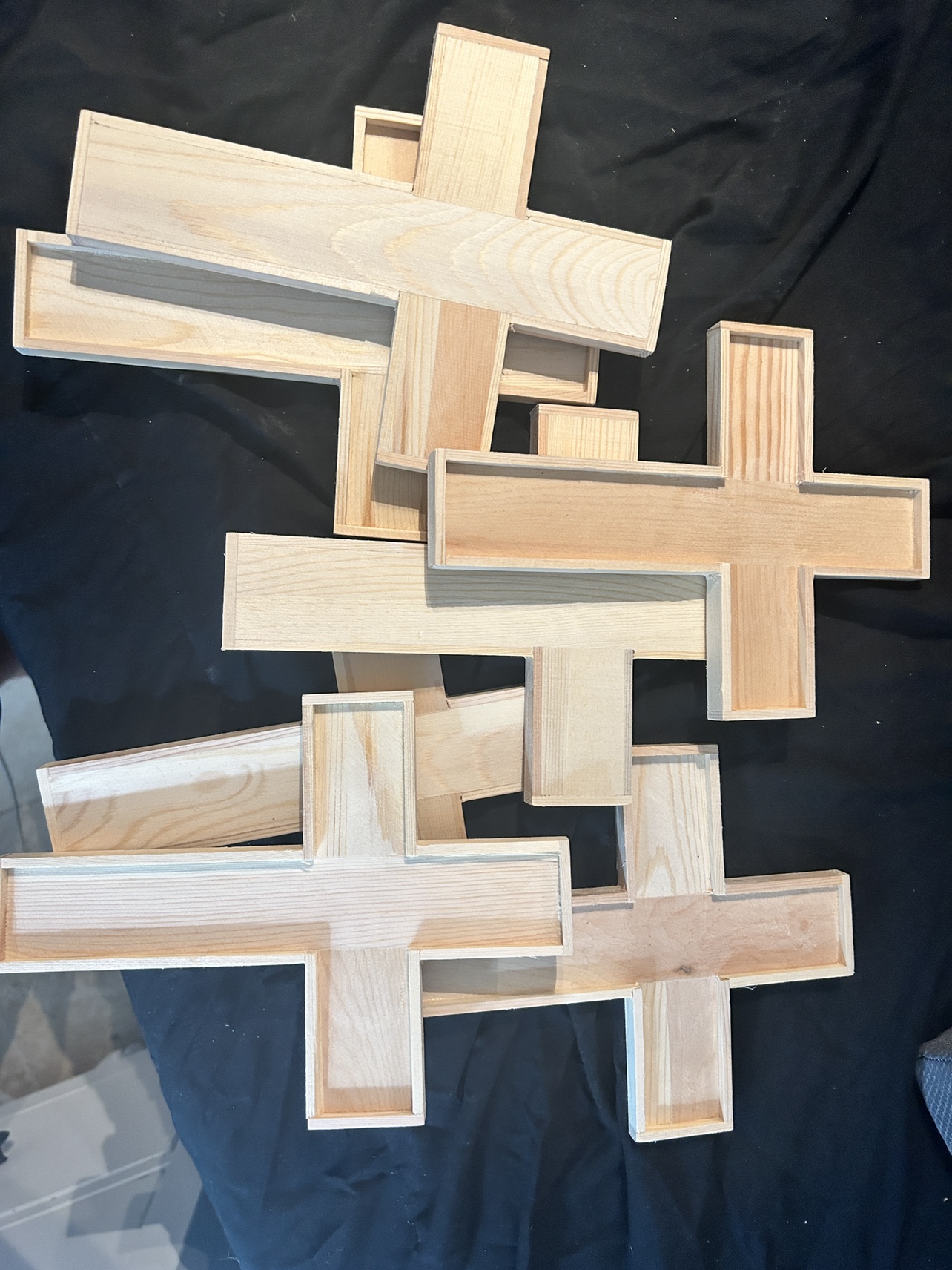 7 Wooden crosses