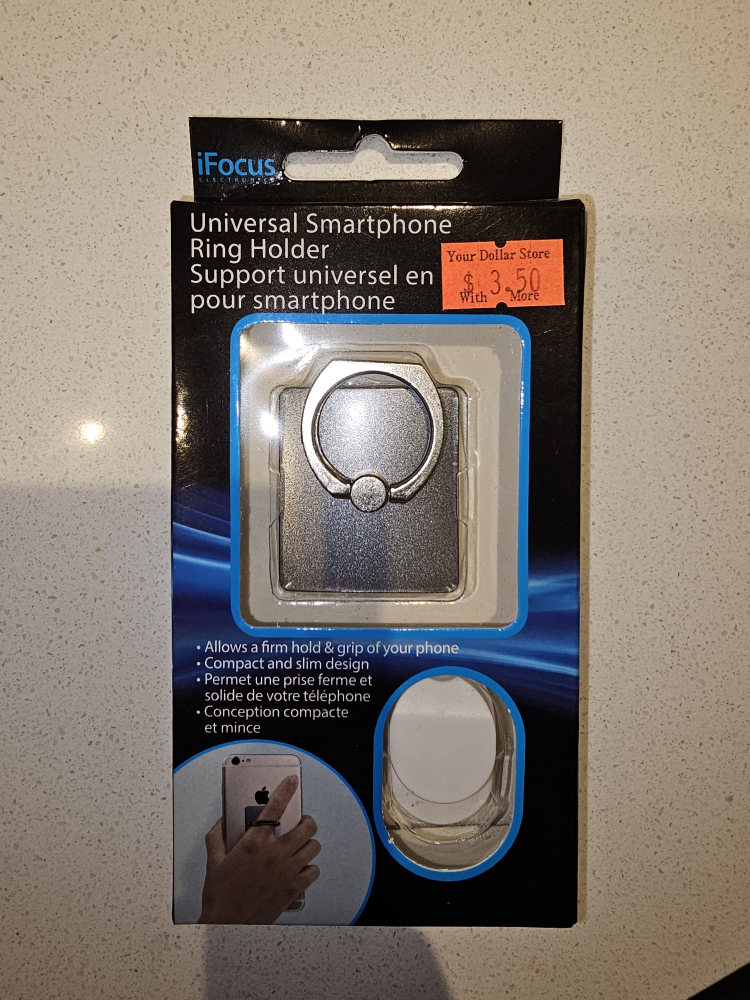 #freecycle - phone ring stand / holder