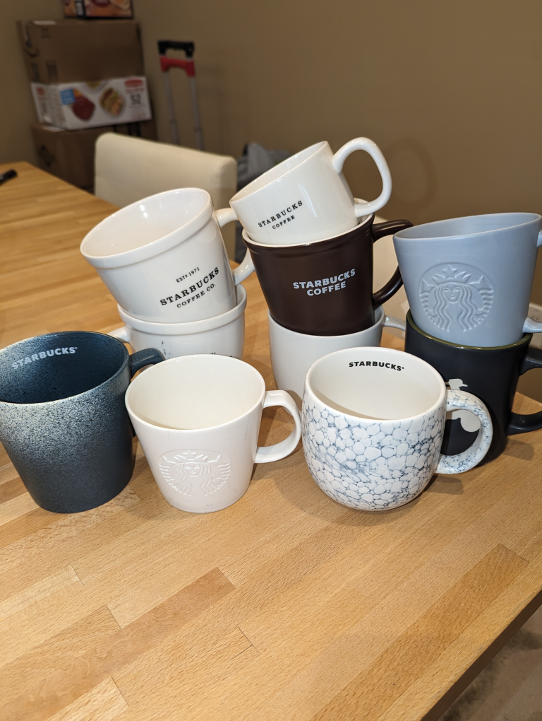 Starbucks mugs