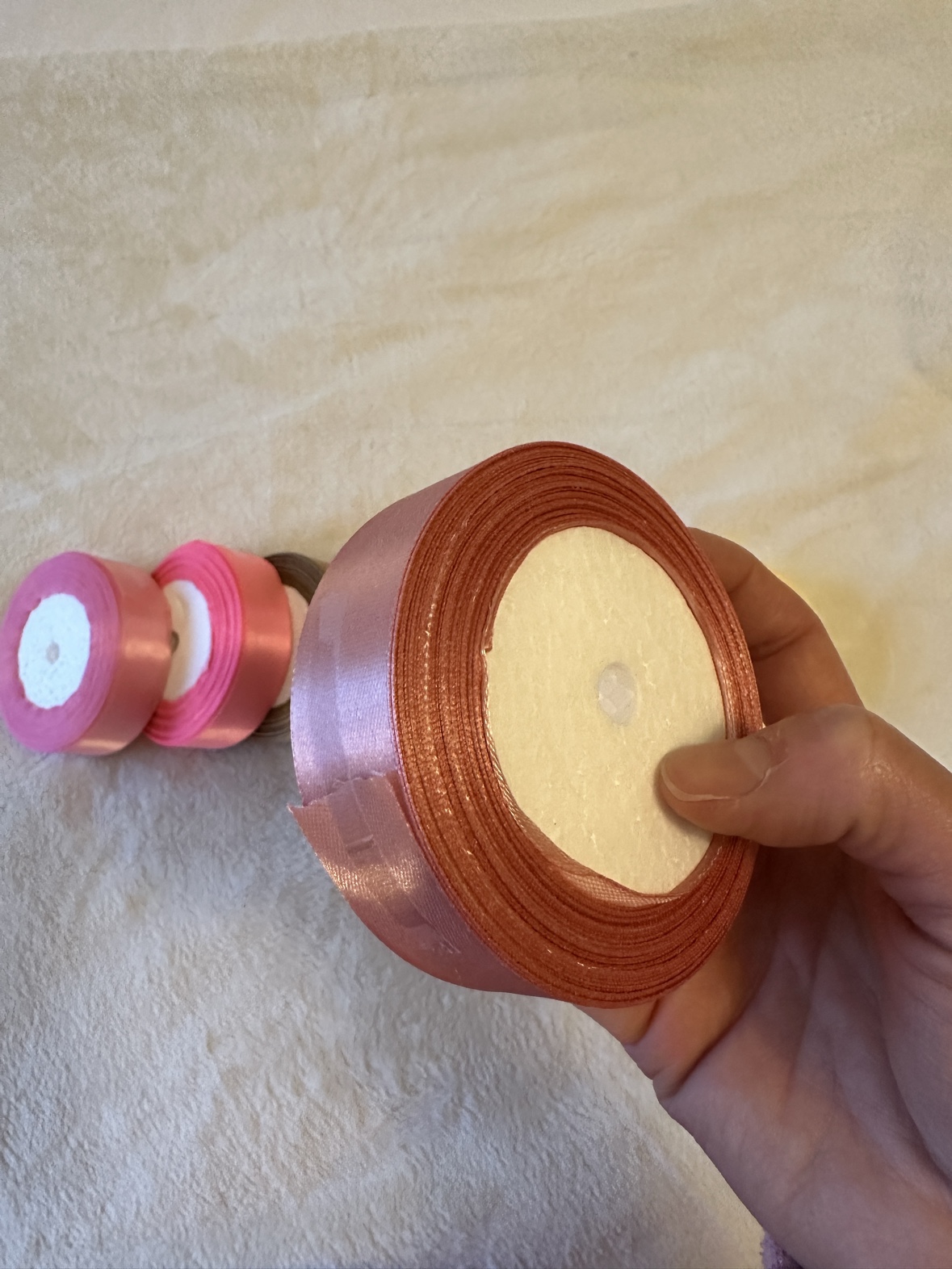 Satin ribbons (total 8 rolls) - brand new image indicator(2)