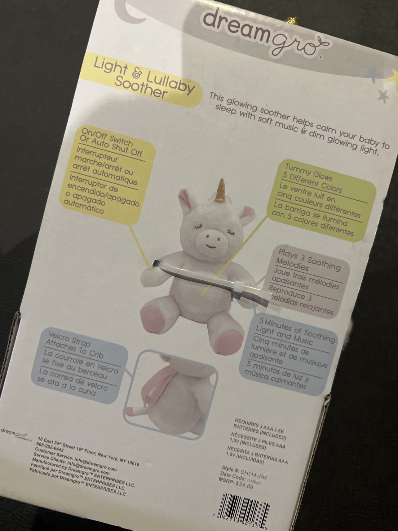 Unicorn light and lullaby Soother - photo 3
