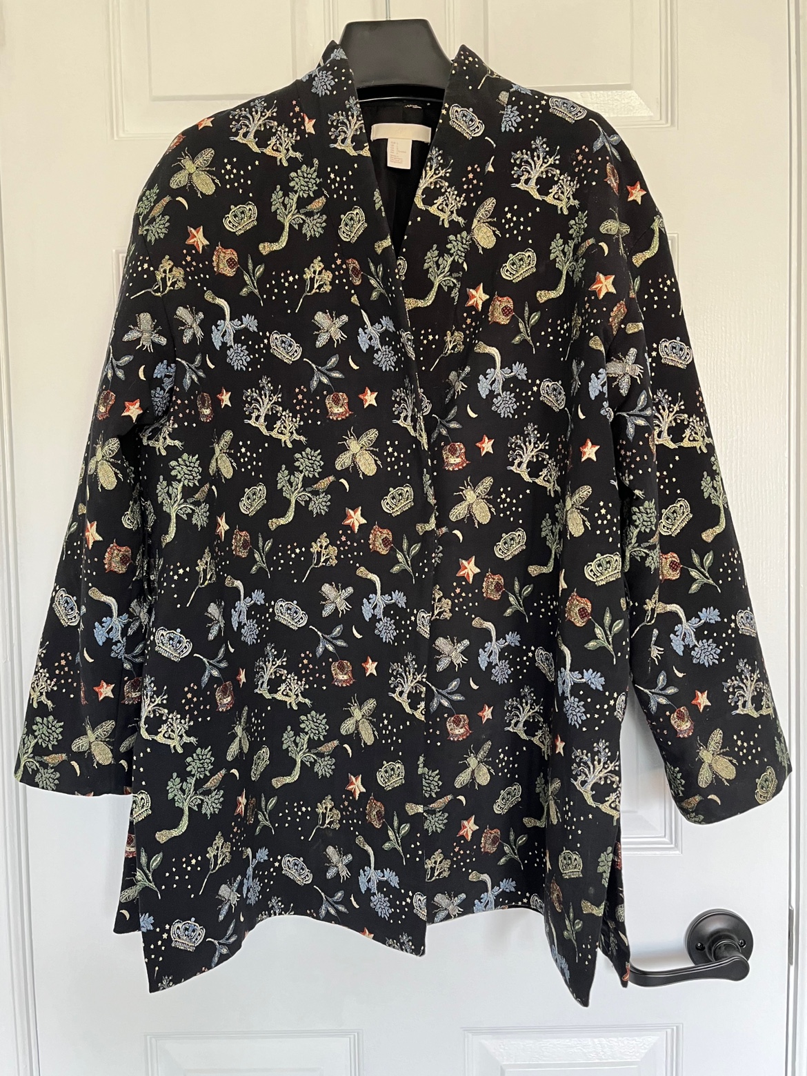 H&M Embroidered Jacket - L thumbnail