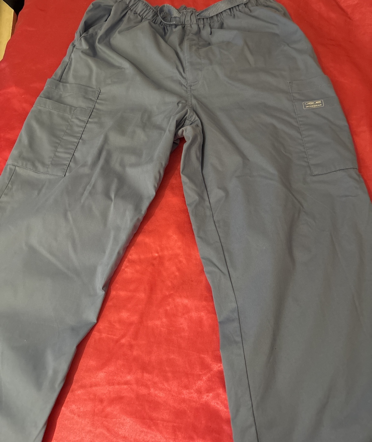 Powder blue scrub bottoms thumbnail