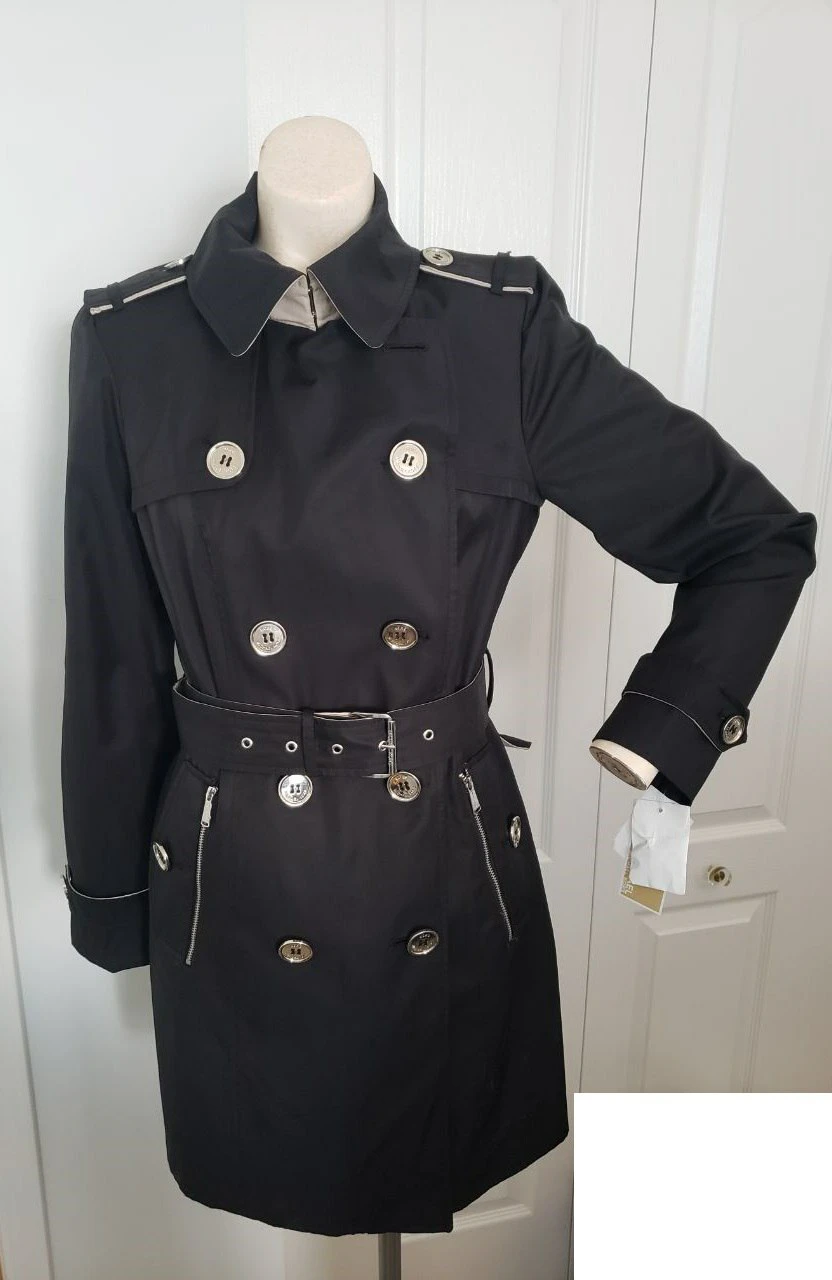 BNWT Michael Kors Black Trench Coat with tag. small image indicator(2)