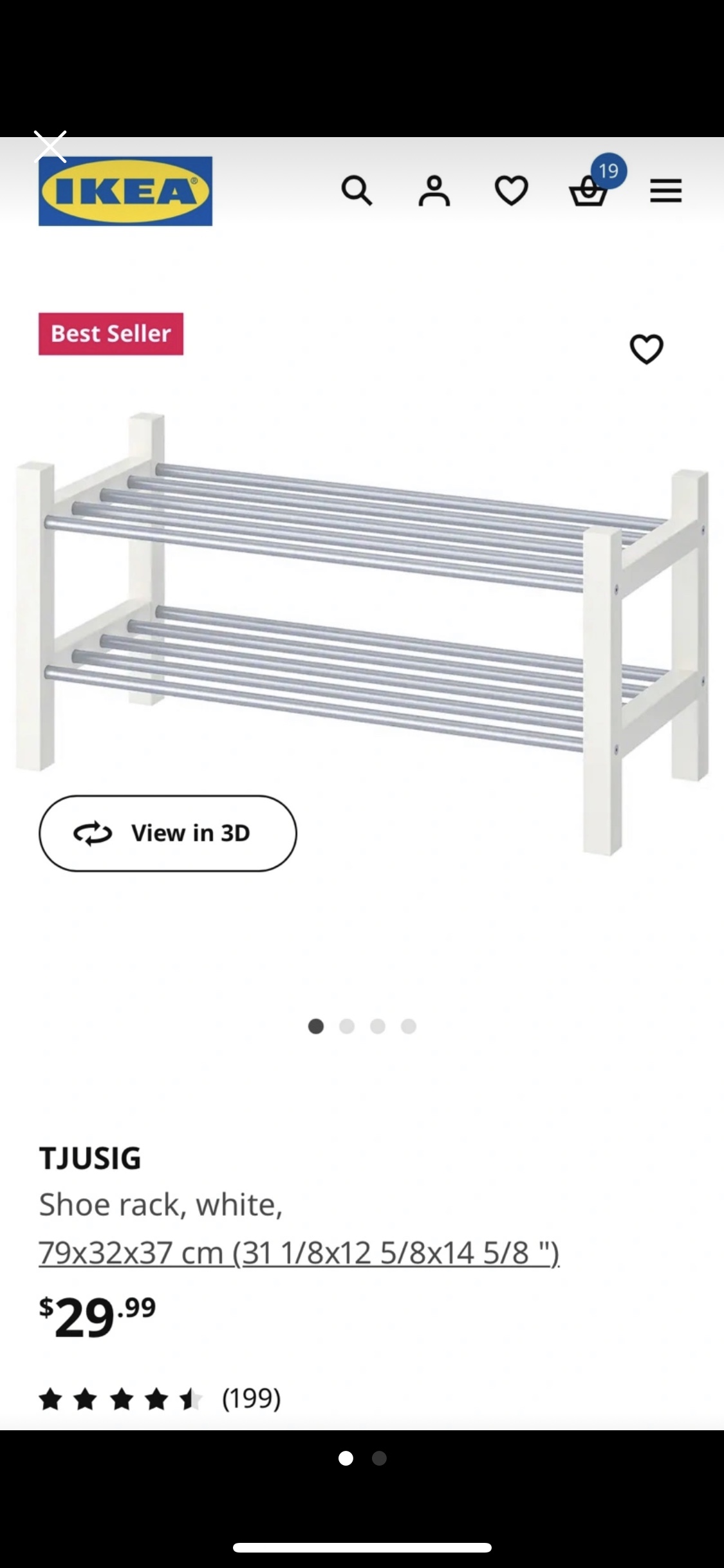 IKEA TWO shoe racks