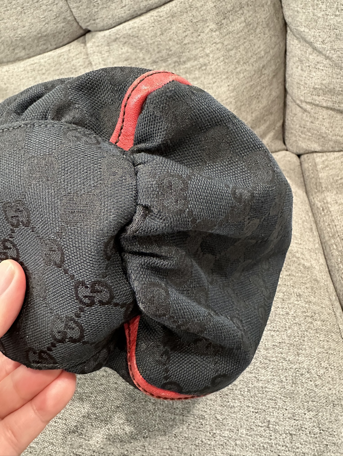 Authentic Gucci (Reworked)  Canvas Abbey Hobo Shoulder Bag image indicator(6)