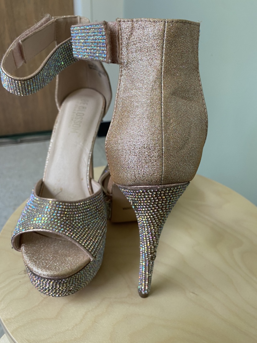 Rhine stone plat form high heeled shoes - photo 5