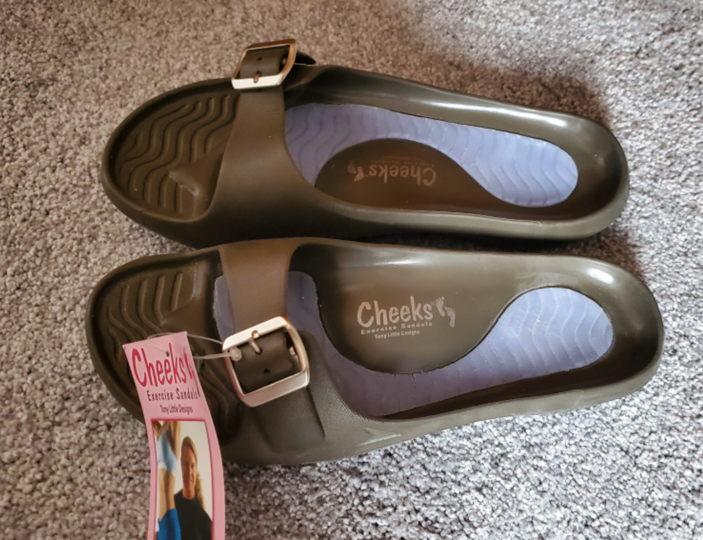 New Tony Little Cheeks Slides Size 8 thumbnail