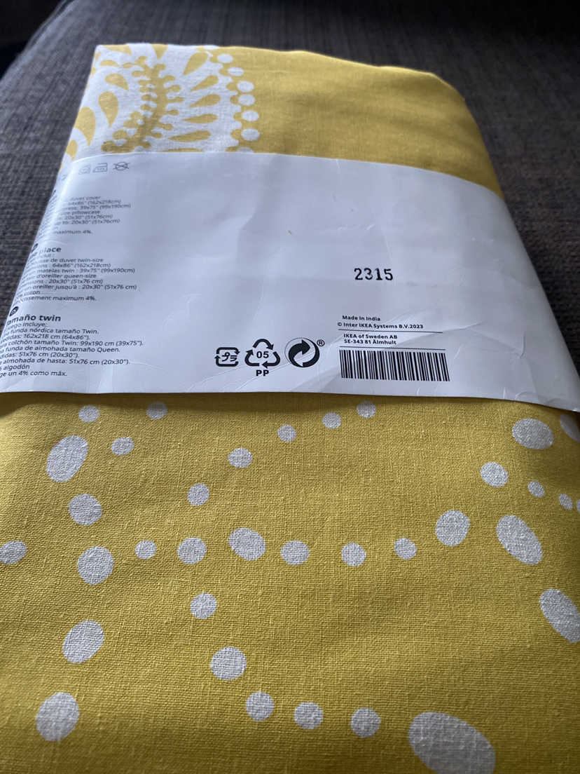 🧡 from IKEA Twin Duvet cover with One pillow case