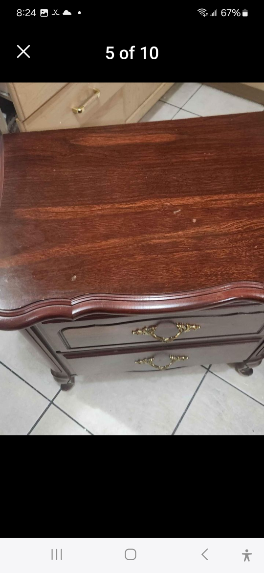 2 french provincial nightstands.  message for price. - photo 4