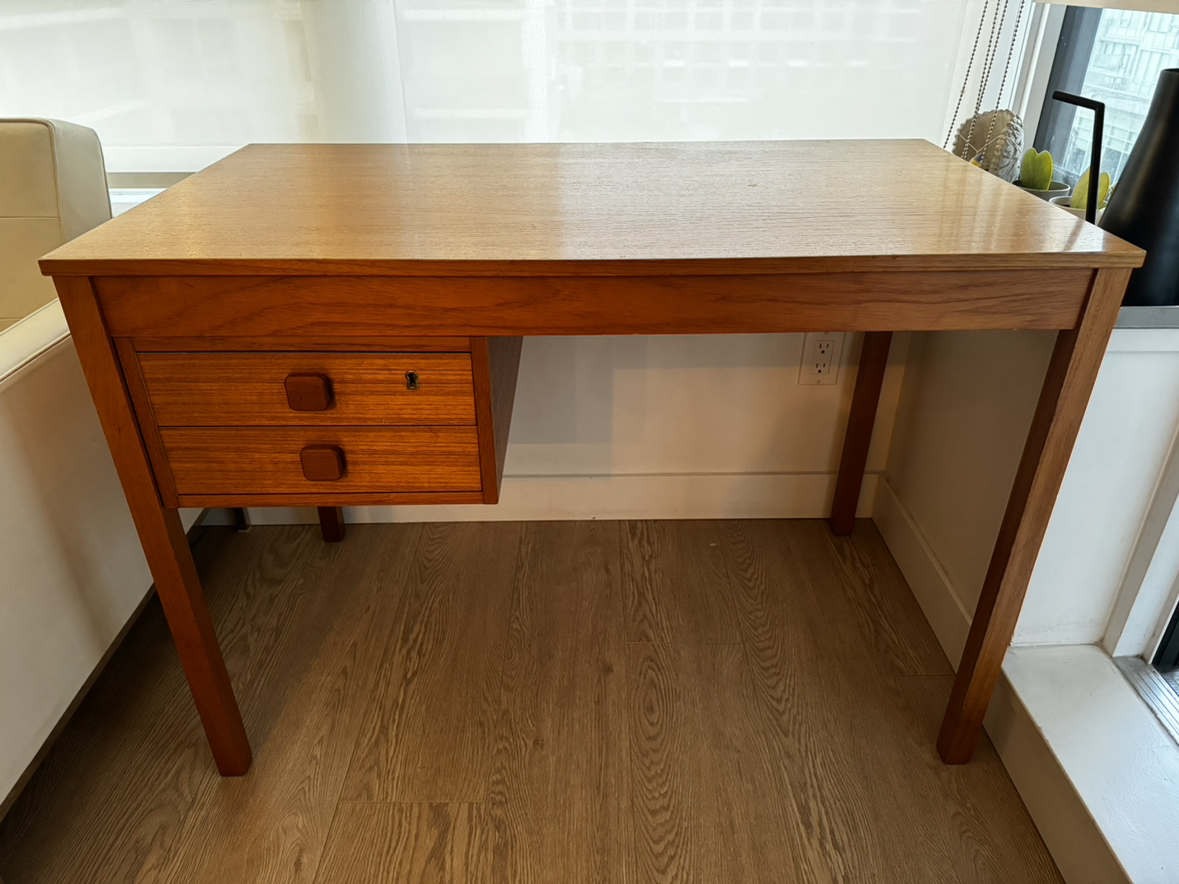 Vintage Danish MCM Teak Desk thumbnail