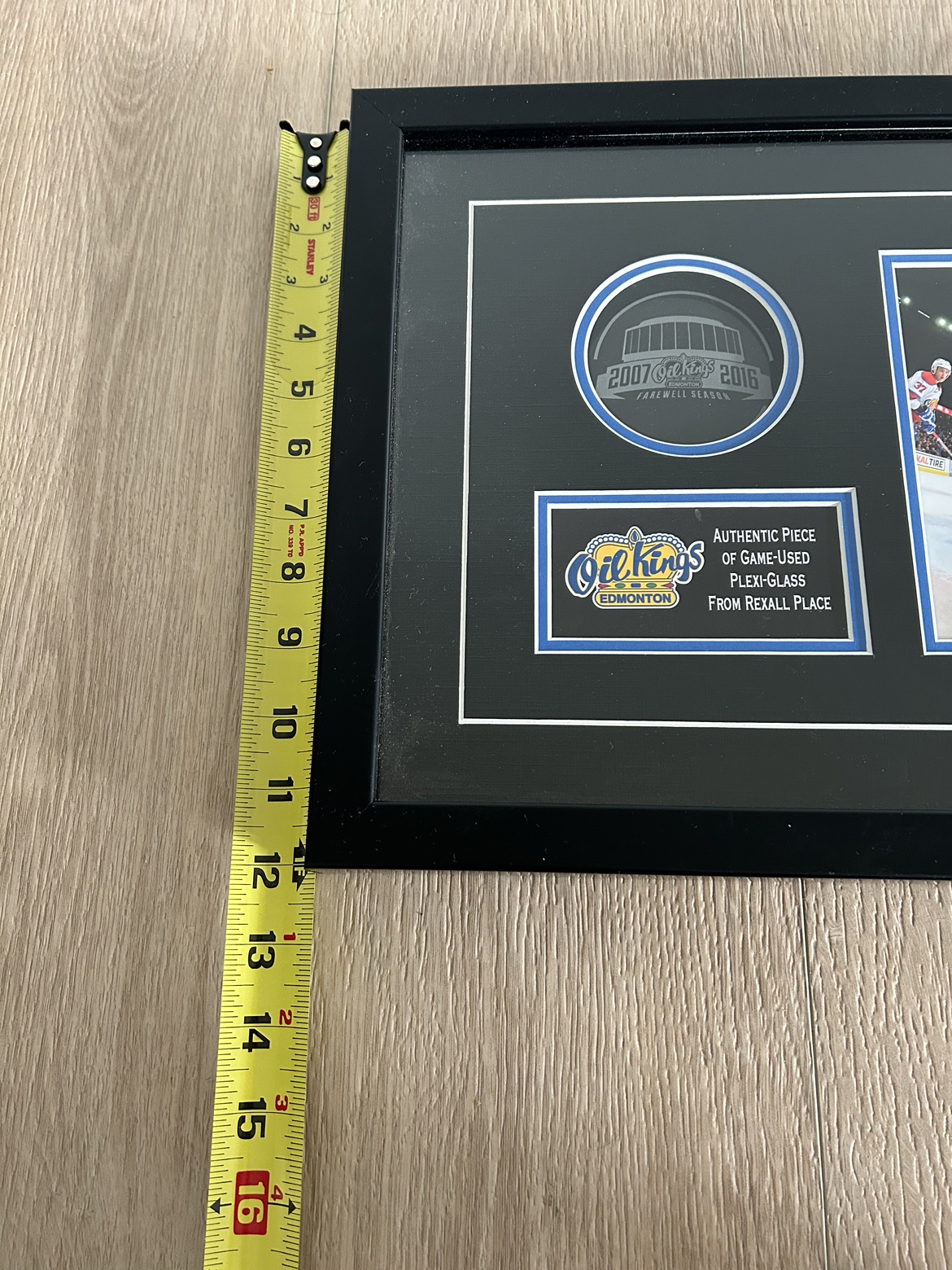 The frame with authentic from Edmonton Oil Kings final season image indicator(7)