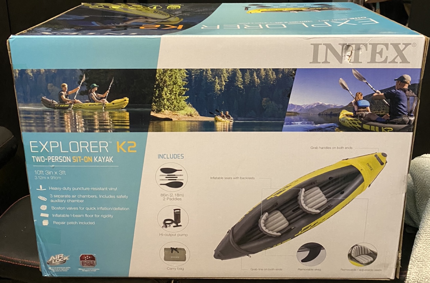intex k2 explorer kayak (BNIB) thumbnail