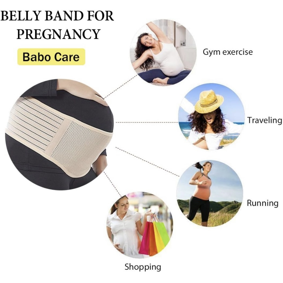 Maternity Belt, Elastic Pregnancy Belly Support Band image indicator(6)