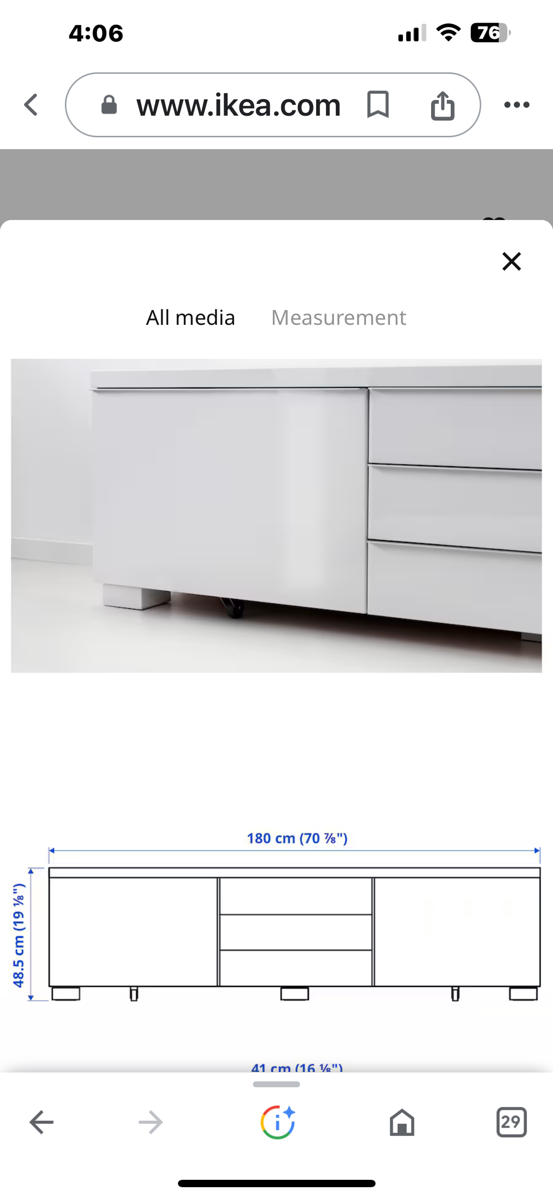 IKEA tv stand - photo 3