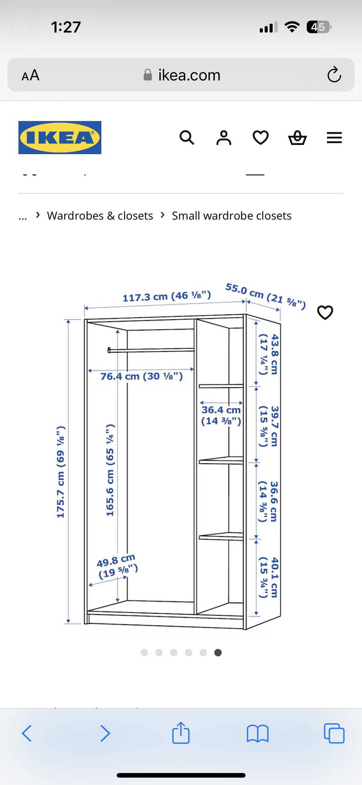Ikea white wardrobe - photo 3